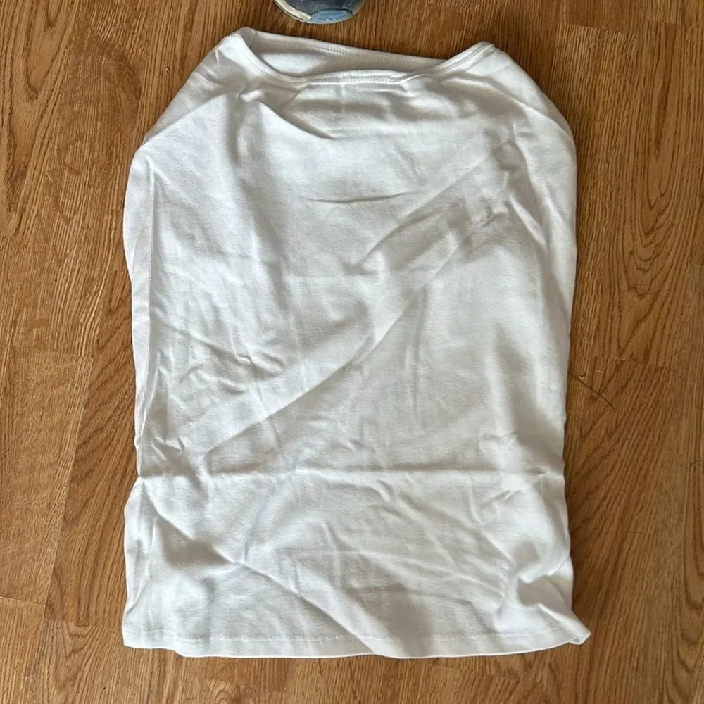 Wild Gizmo White Sleeveless Dog Shirt Size 4XL Pet Apparel Large Breed Clothing